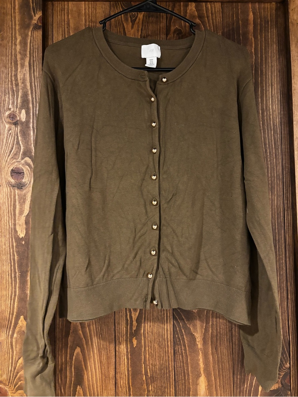 H&M Cardigan Sweater Gold Buttons XL